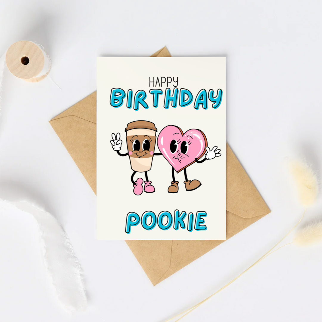 Digital Pookie Birthday Card | Printable Birthday Card | Instant Download
