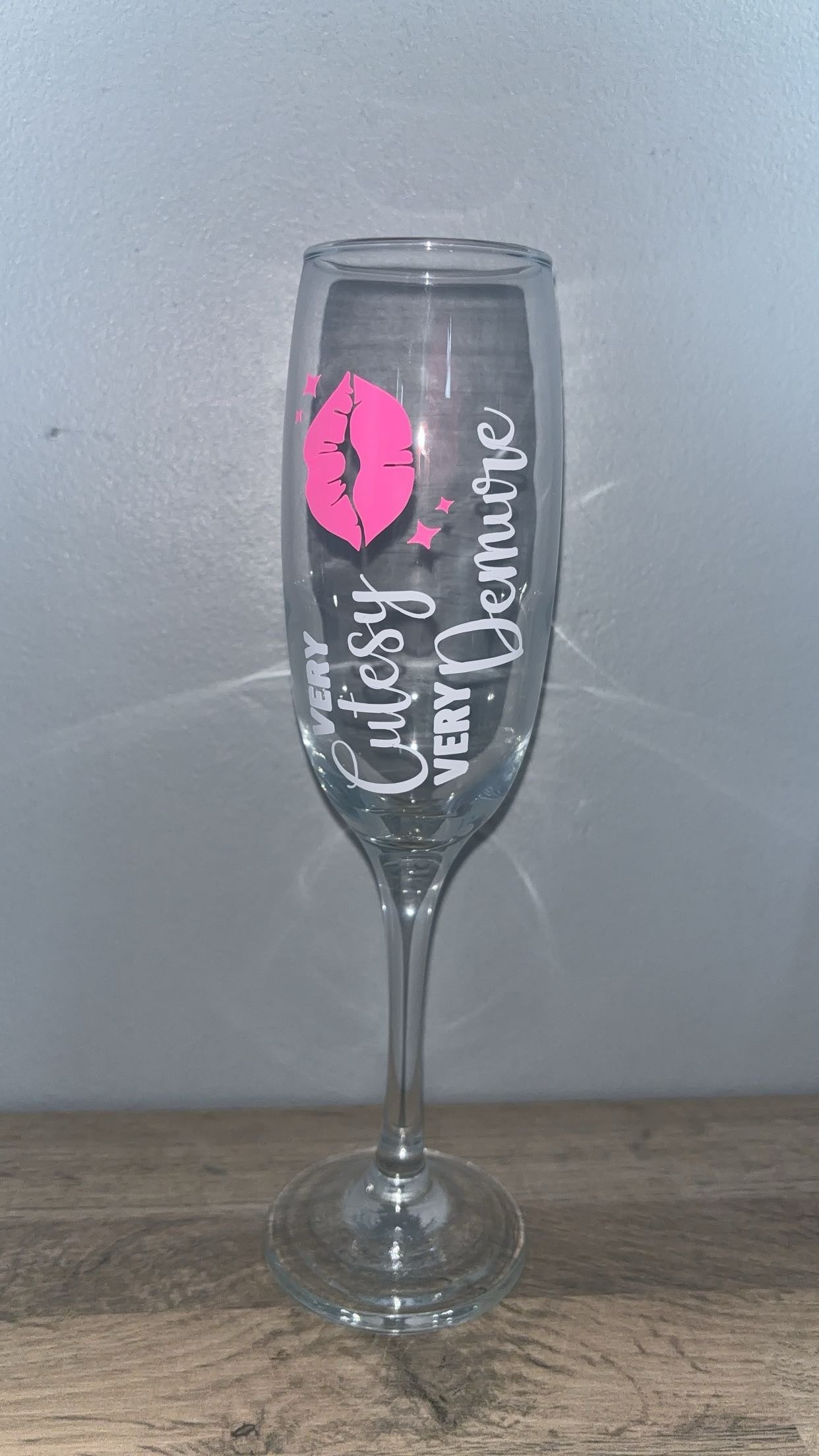 Very Cutesy Prosecco Glass