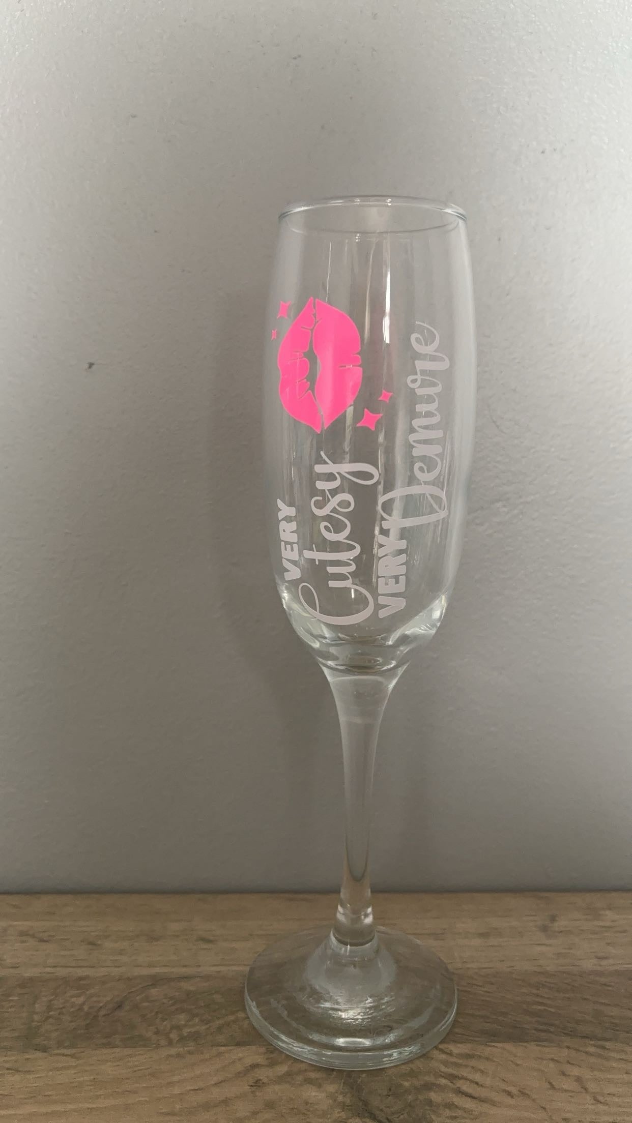 Very Cutesy Prosecco Glass