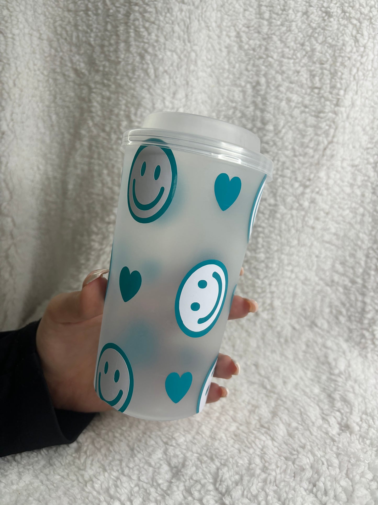 Smiley Face Reusable coffee Cup