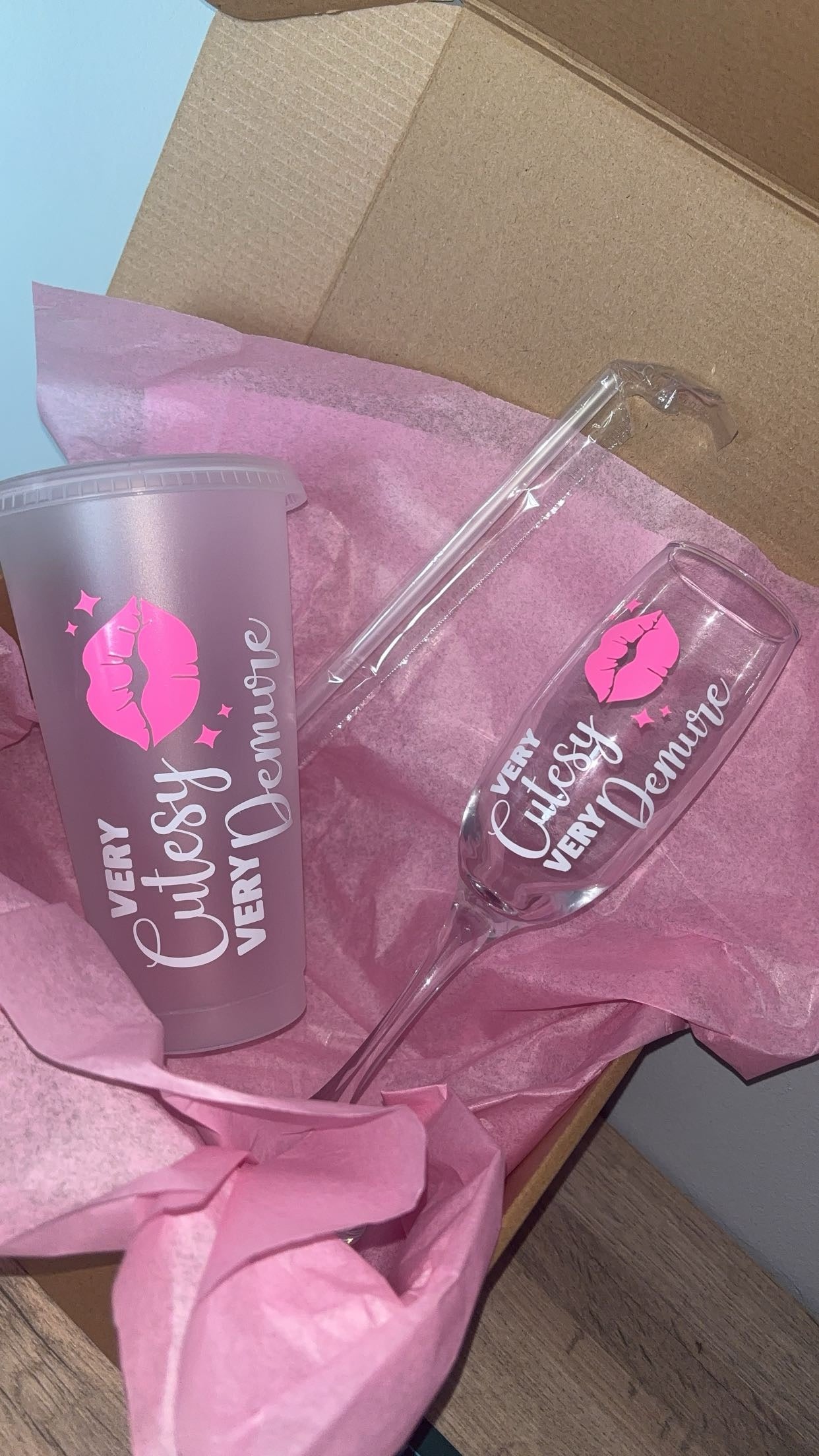 Very Cutesy Prosecco Glass